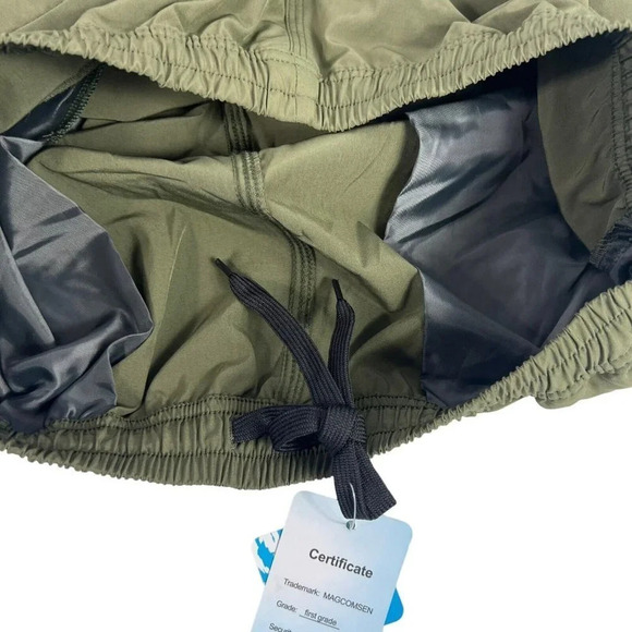 MAGCOMSEN Mens Shorts Sz 34 Quick Dry Athletic Running Shorts Zipper Pockets NWT - Picture 7 of 9